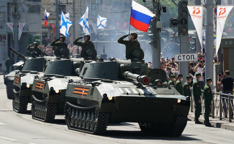 Russia troops in Kaliningrad parade 2020