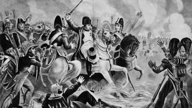 Napoleon Bonaparte at Battle of Waterloo