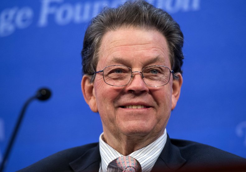 Art Laffer speaks during a panel discussion