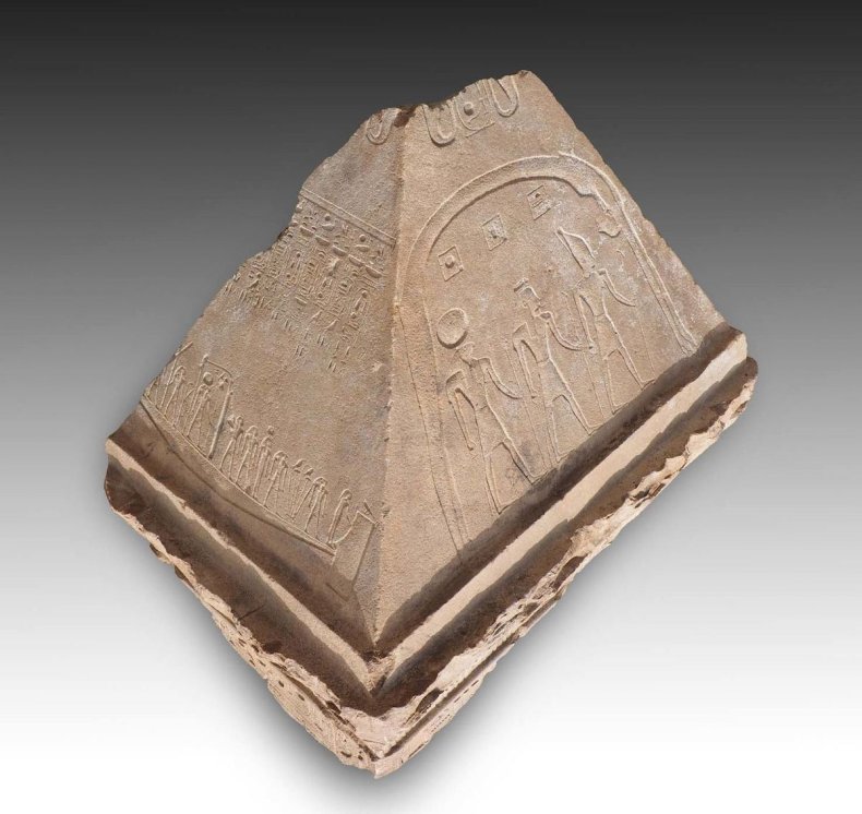 Pyramidion of Osorkon Naos in Heliopolis