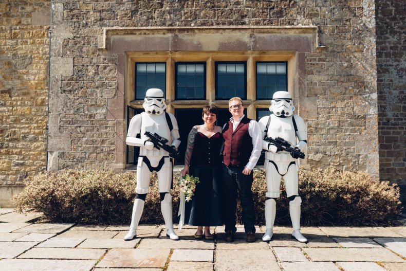 A Star Wars-themed wedding in 2016.