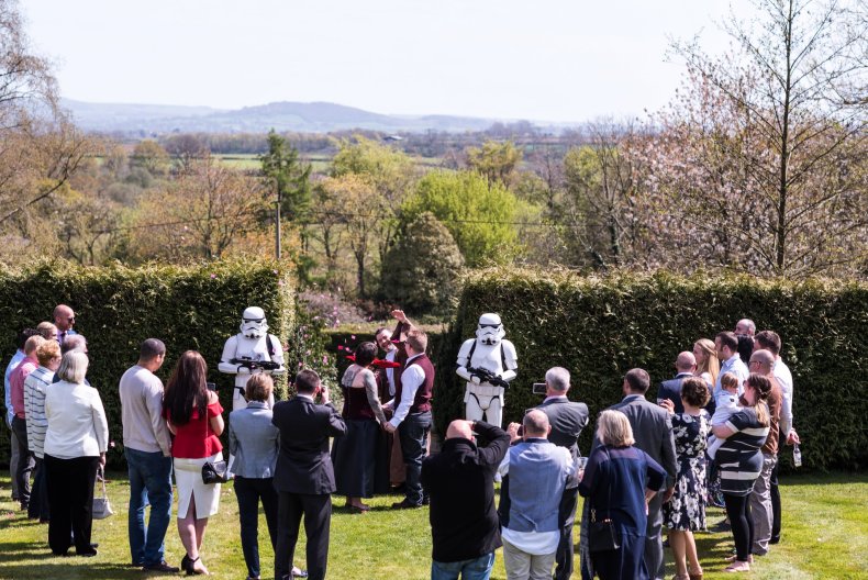 A Star Wars-themed wedding in 2016.