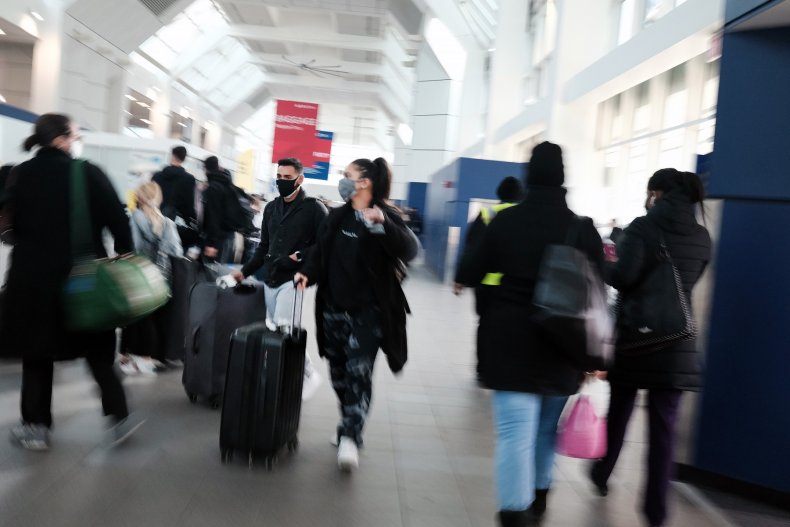 Airport crowd