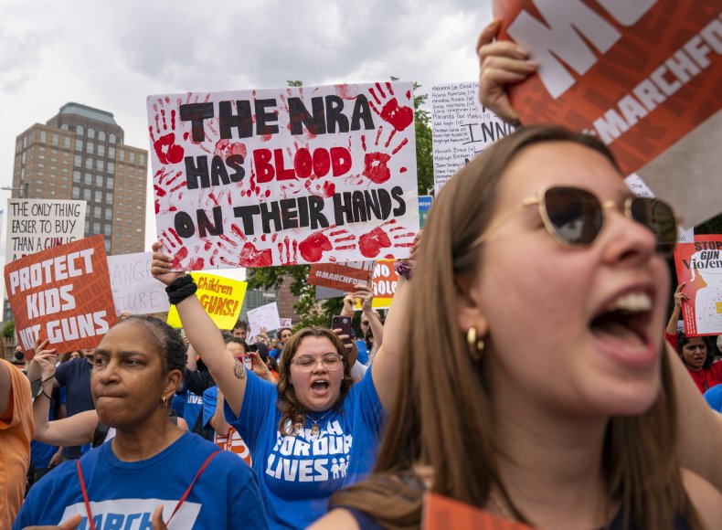 Pro-gun control protest