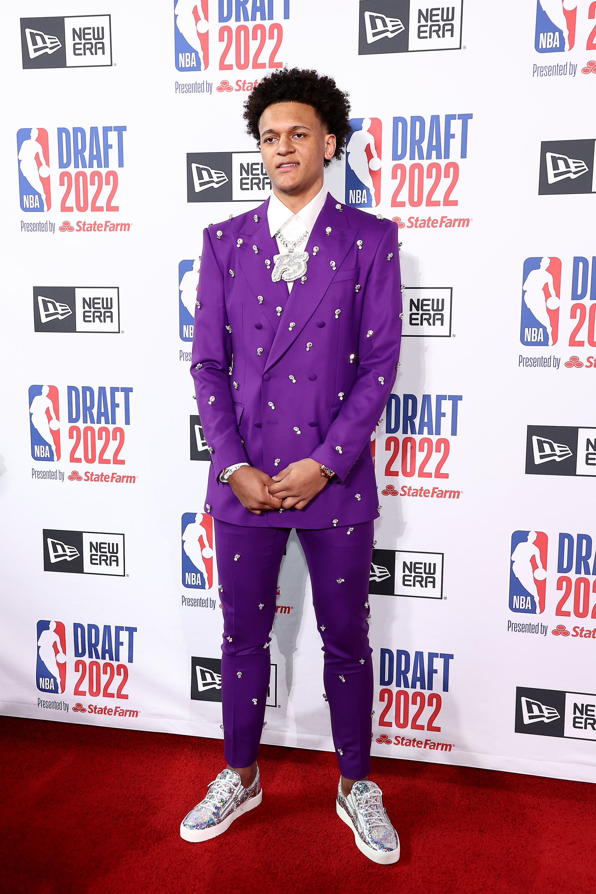 NBA Draft 2022 Fashion Paolo Banchero Stuns in Diamond Suit