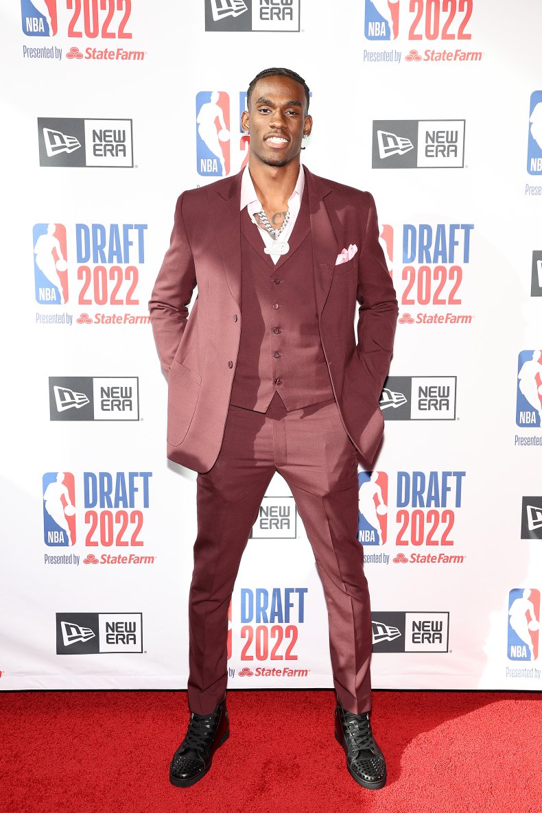 Jalen Duren assiste au repêchage de la NBA 2022