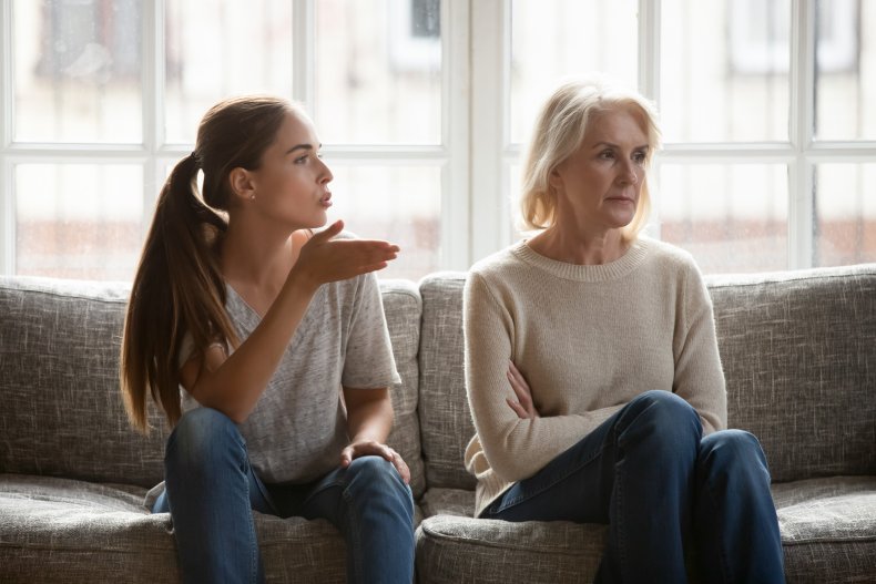 Woman telling MIL she wants alone time