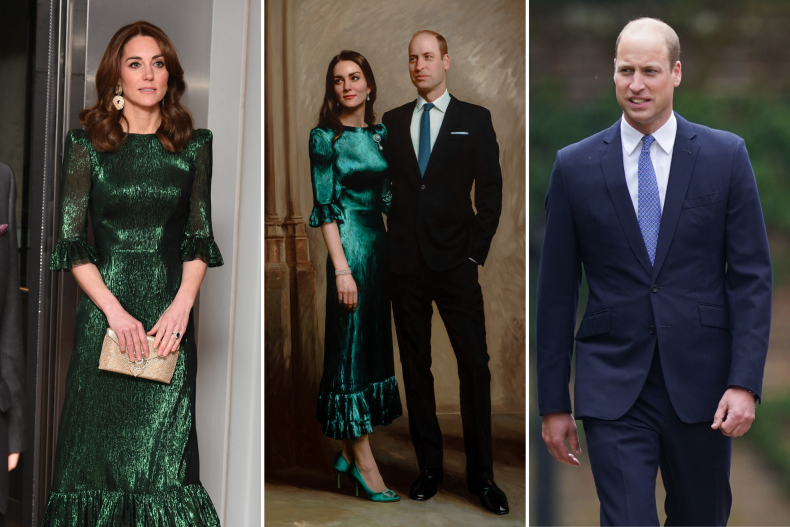 Reacción del retrato del príncipe Guillermo y Kate Middleton