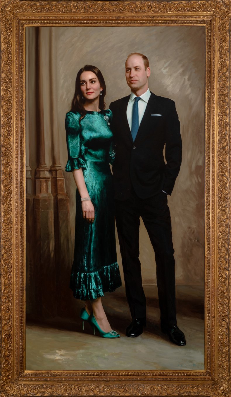 Príncipe Guillermo, Kate Middleton por Jamie Coreth