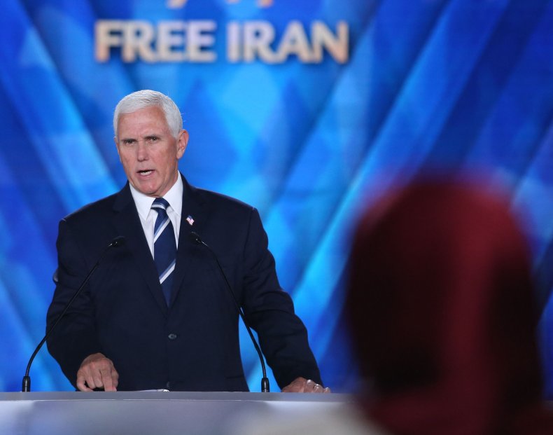 mike pence iran MEK
