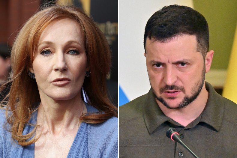 J.K. Rowling pranked by fake Volodymyr Zelensky