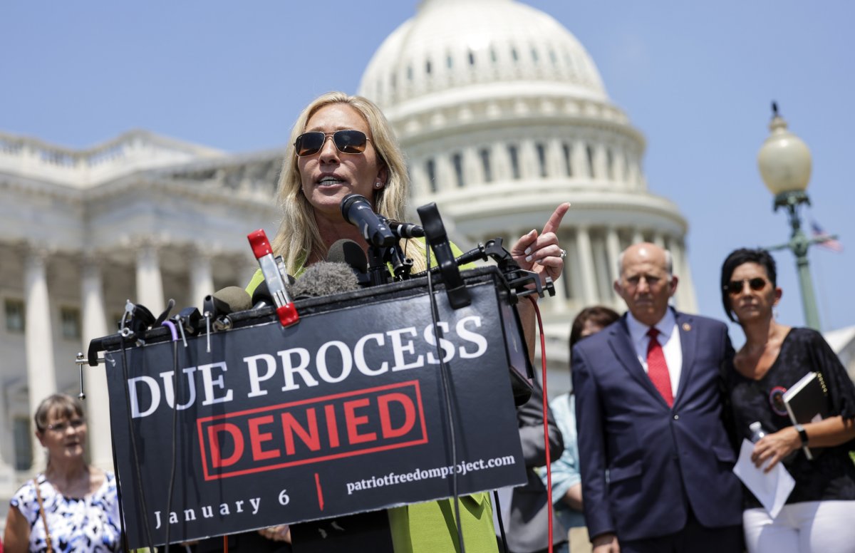 Marjorie Taylor Greene Speaks at the Capitol