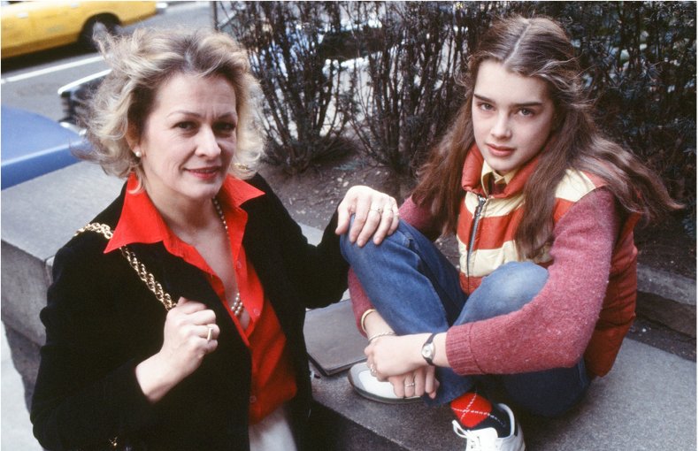 Brooke Shields with her late mother