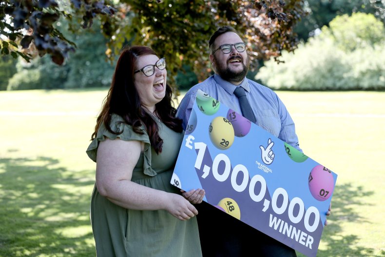 Calum and Kayleigh Forrington win lottery