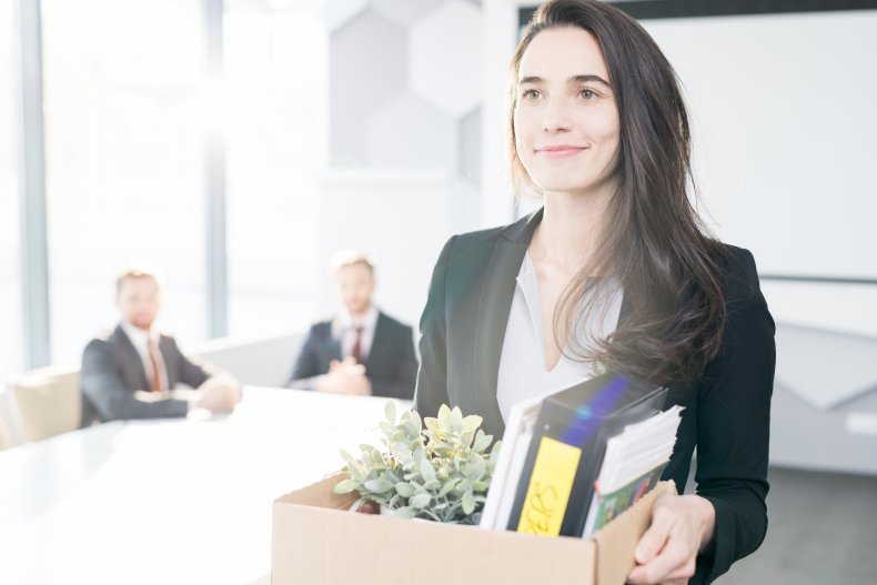 Businesswoman resigns from job