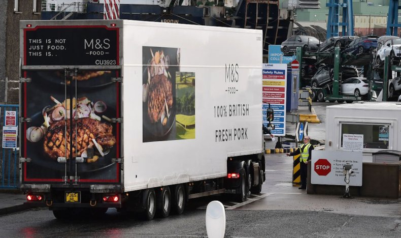 Food truck controlled in the Port of Northern Ireland