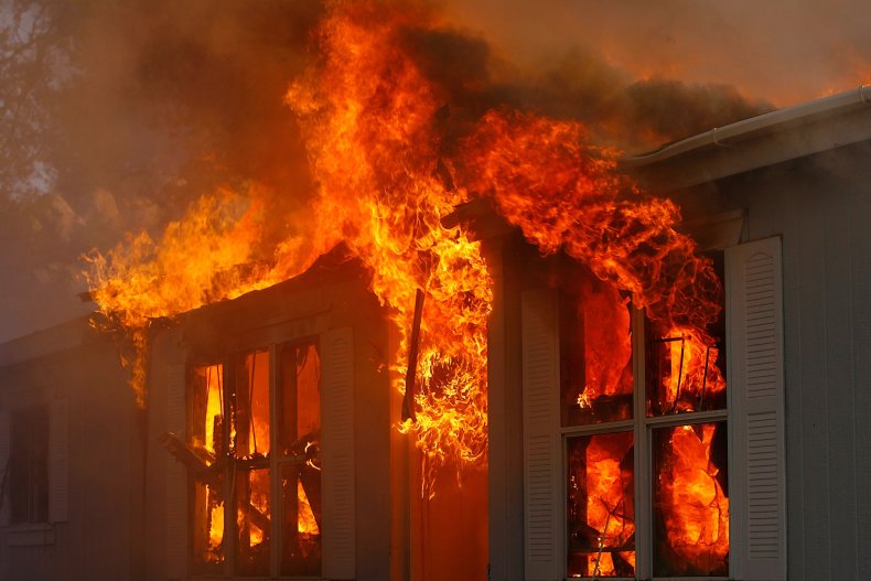 infant hostage apartment fire