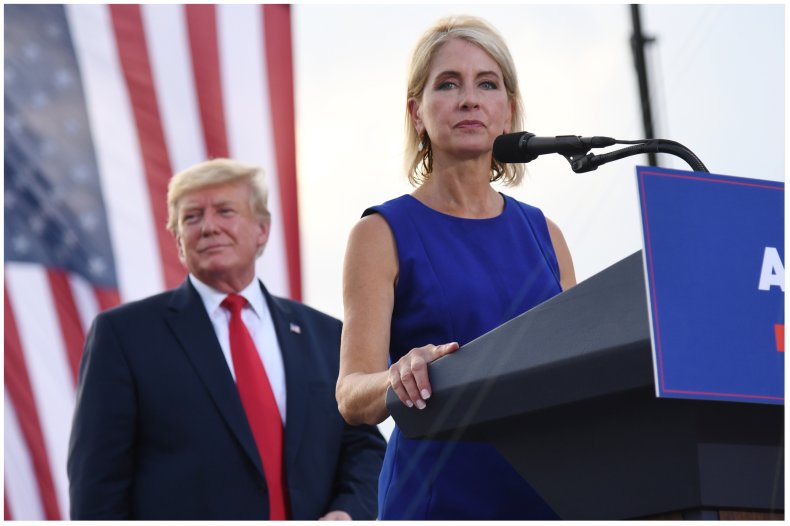 Photo of Mary Miller and Donald Trump