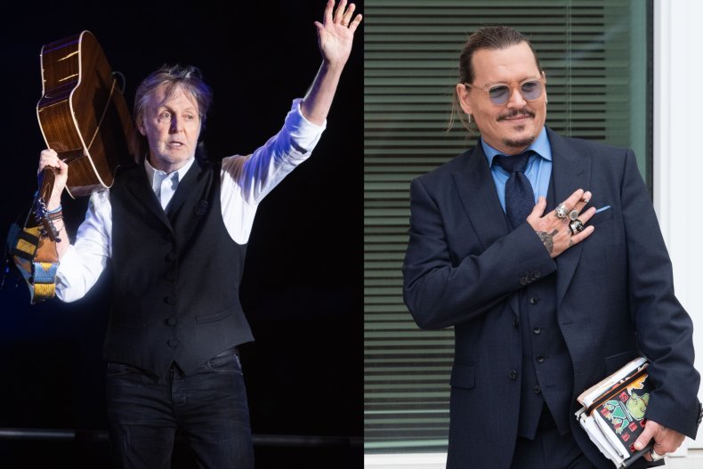 Paul McCartney Glastonbury and Johnny Depp