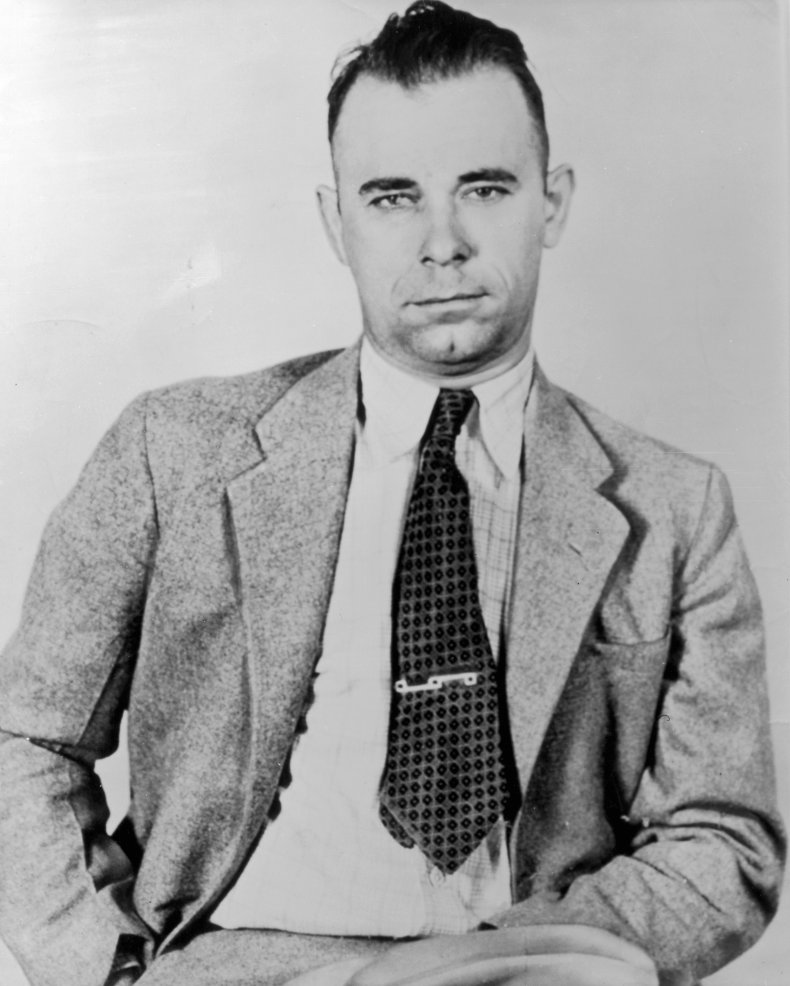 Outlaw John Dillinger (1902 - 1934).