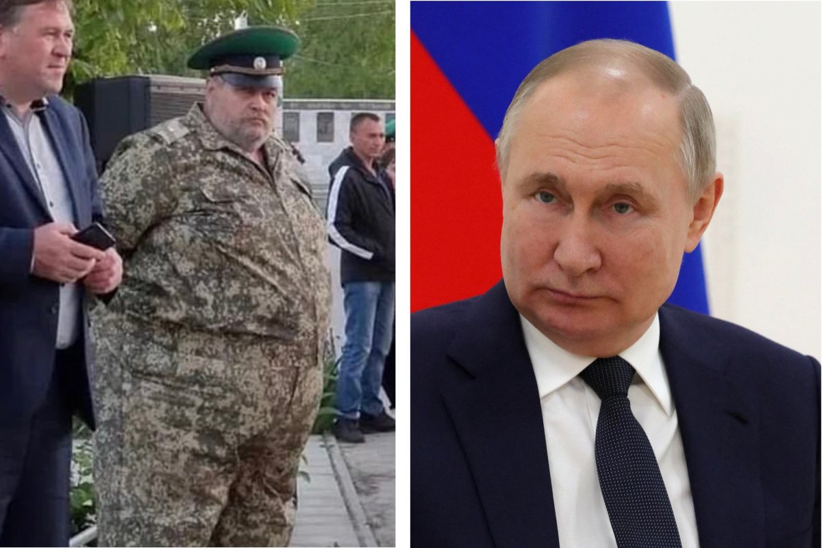 Russian General Pavel and Vladimir Putin