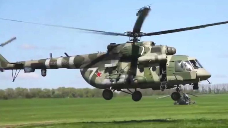 Russian Mi-8 helicopters