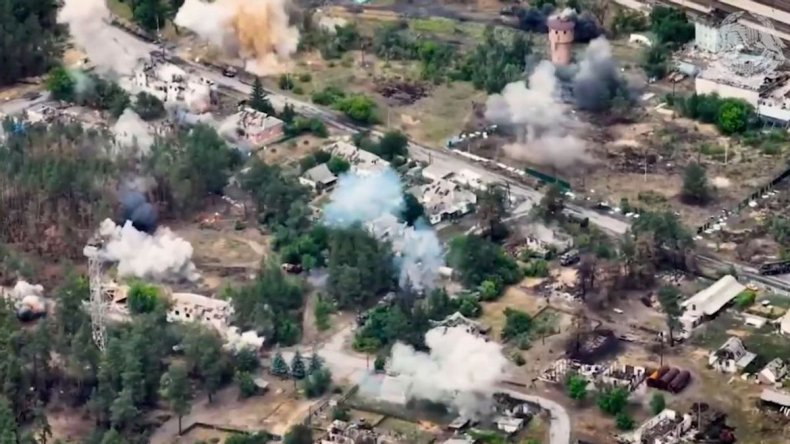 Russian MLRS column hit by Ukraine