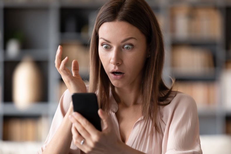 Woman exasperated on phone call