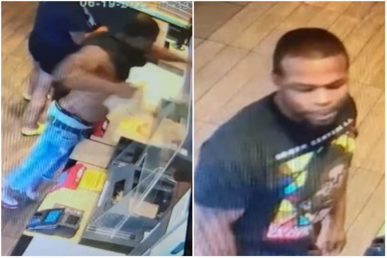 CCTV of a man wanted by police
