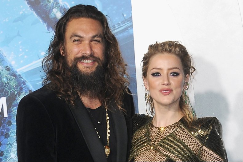 "Aquaman" co-stars Jason Momoa and Amber Heard