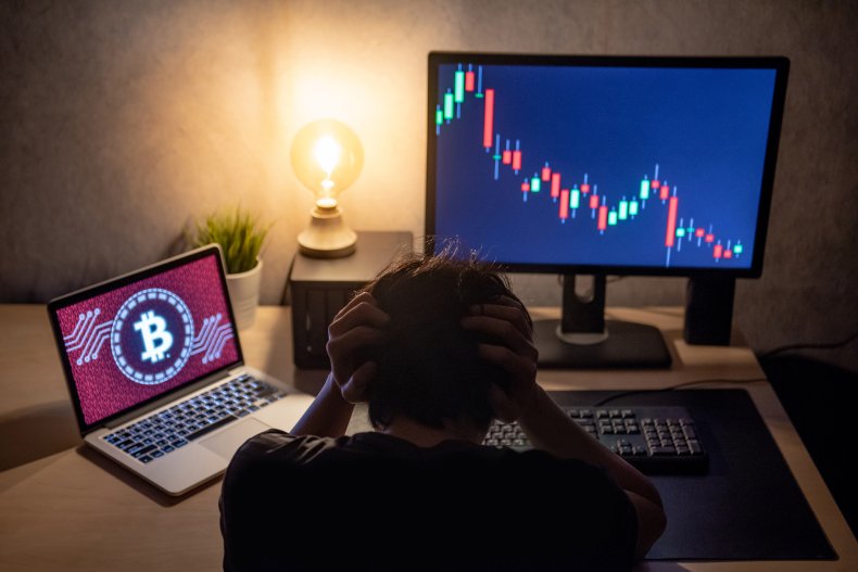 A cryptocurrency trader
