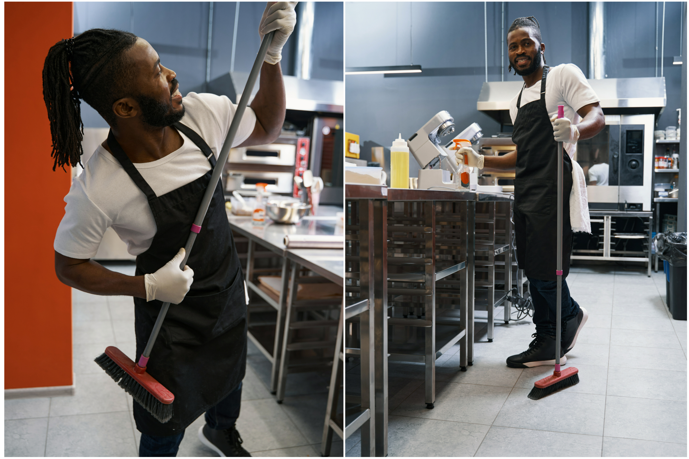 Friend Goes Viral for Helping Manager Clean Restaurant After Staff Bailed