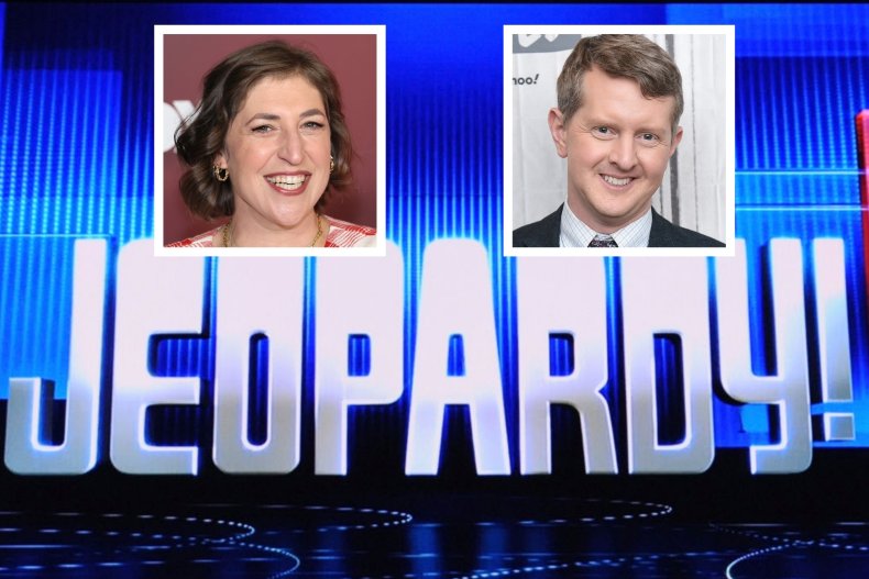 "Jeopardy!" hosts Mayim Bialik and Ken Jennings