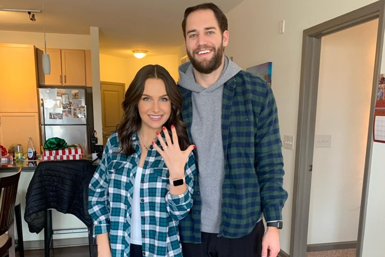 Clancy Burke With Her Fiance, Zac