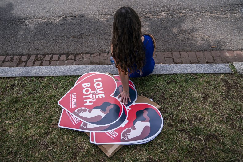 Anti-abortion protest signs