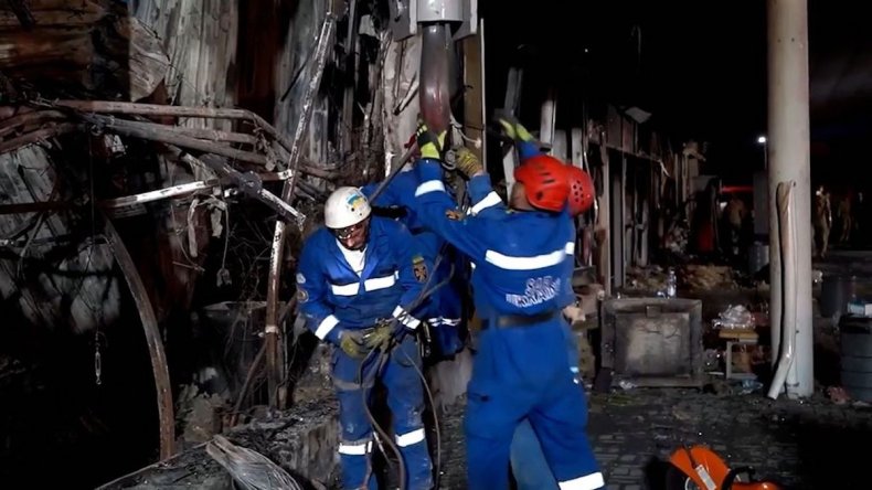 Mall in Kremenchuk, Ukraine, hit by missile