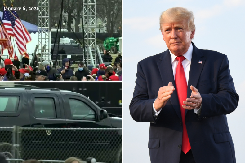 Donald Trump limo video on January 6