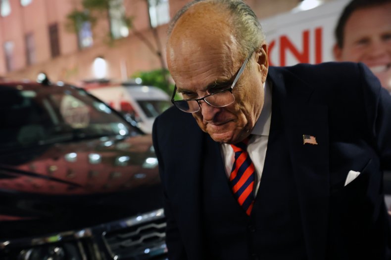 Rudy Giuliani at Election Night Party