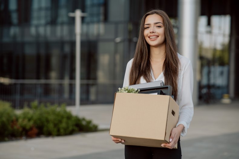 Employee elated to be leaving their job