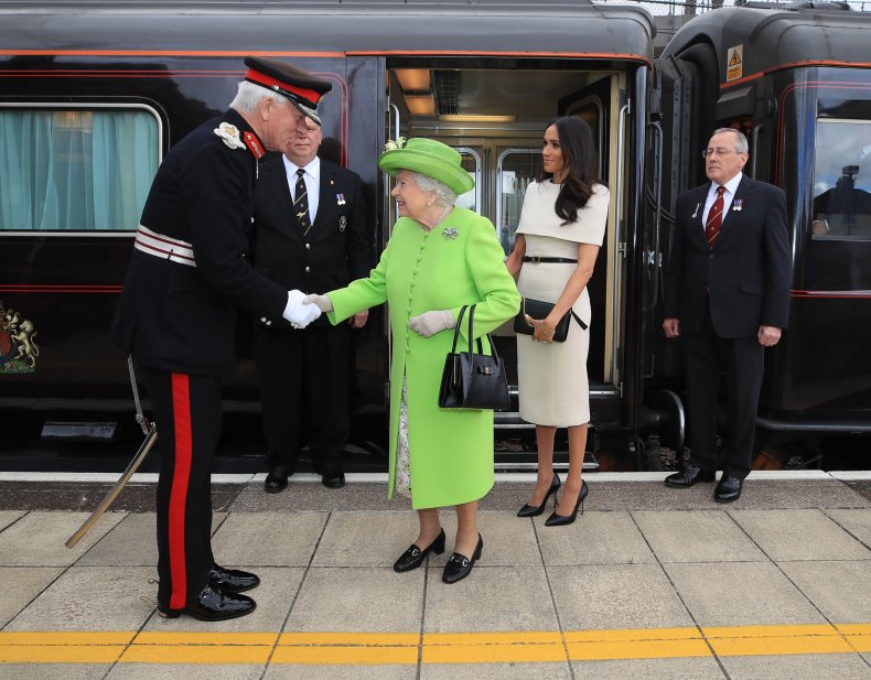 Meghan Markle Queen Elizabeth II Royal Train