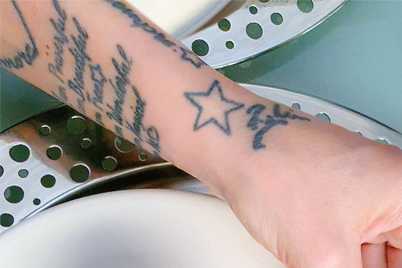 File photo of tattooed arm. 