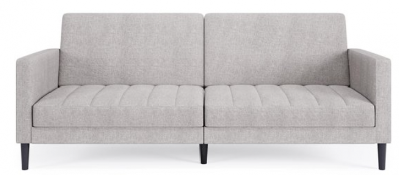 Queer Eye Liam Futon, Light Gray Linen