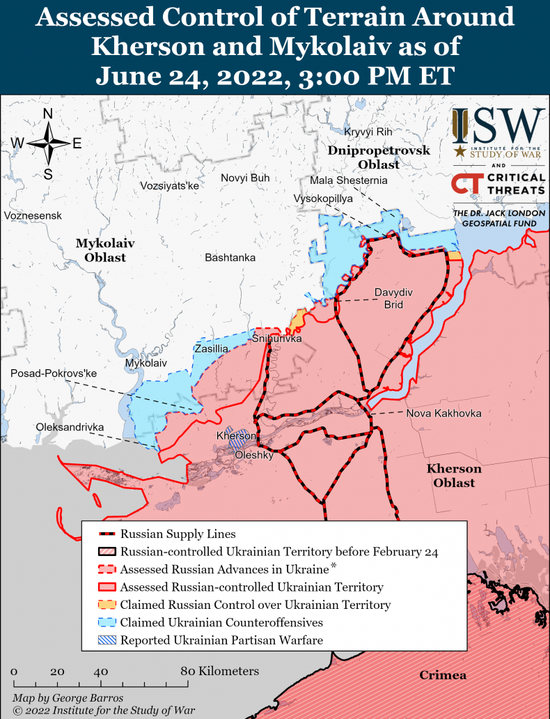 Russian Supply Lines Kherson