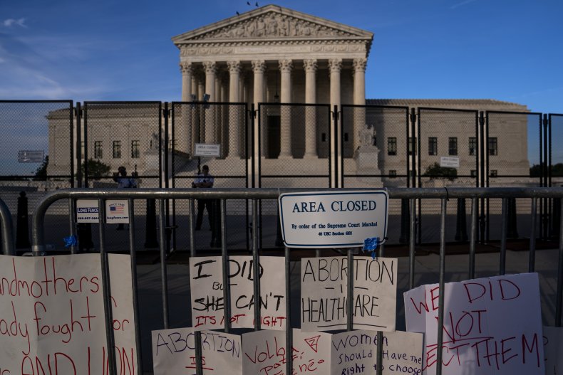 Signs Left Outside the Supreme Court