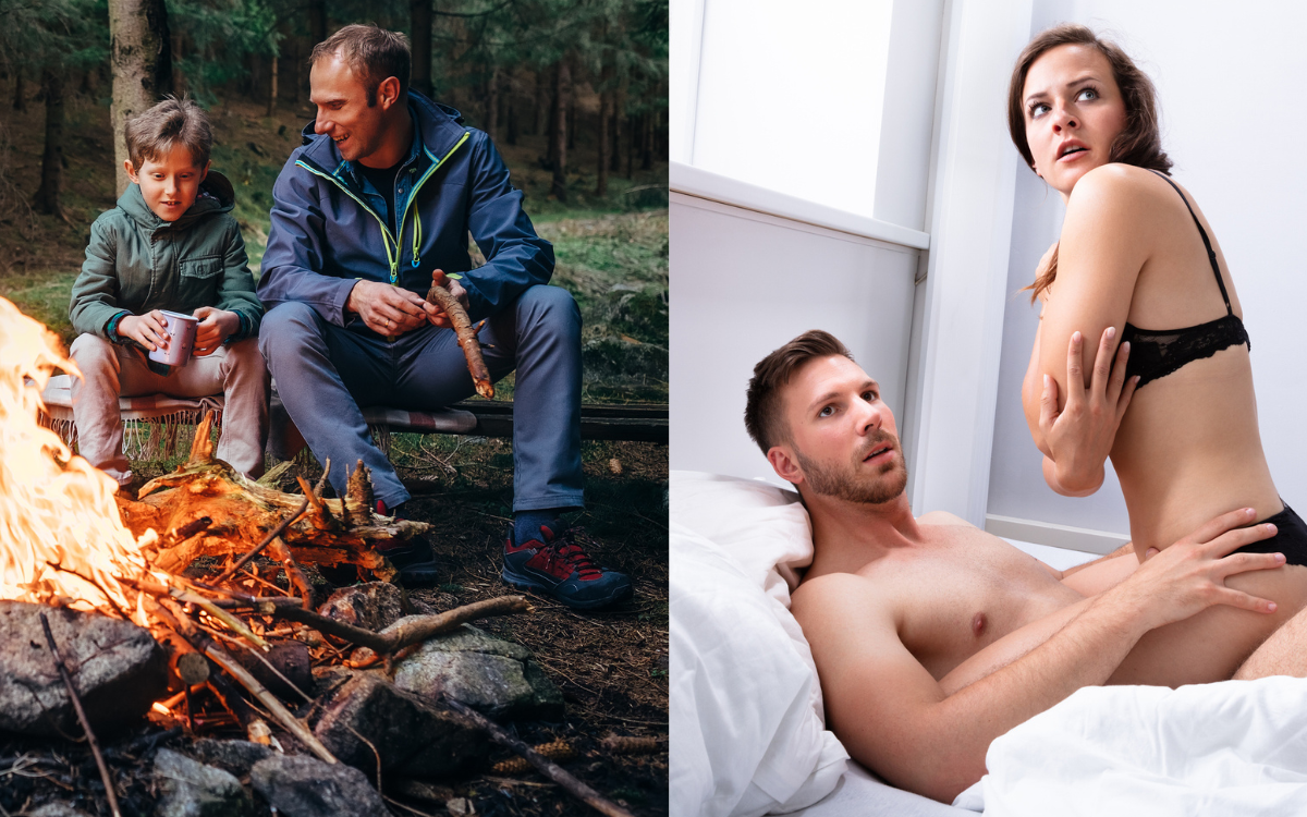 camping naked with wife stories