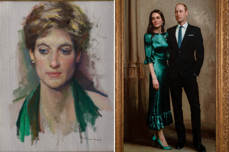 Princess Diana and Prince William Royal Portraits