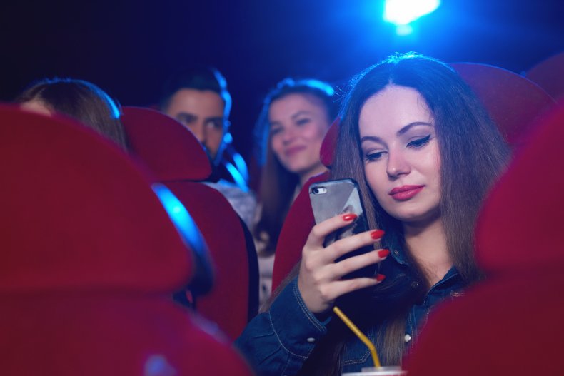 New mother repeatedly interrupted in movie theater