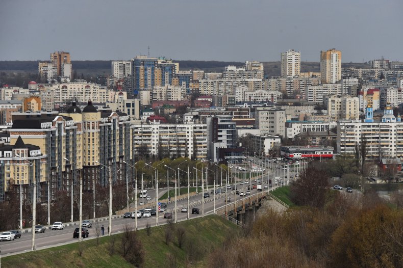 A general view shows Belgorod