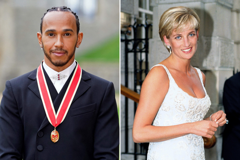 Lewis Hamilton Is Told Princess Diana Joke