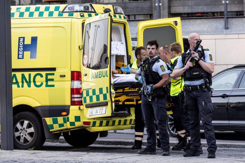Copenhagen police respond to a mall shooting